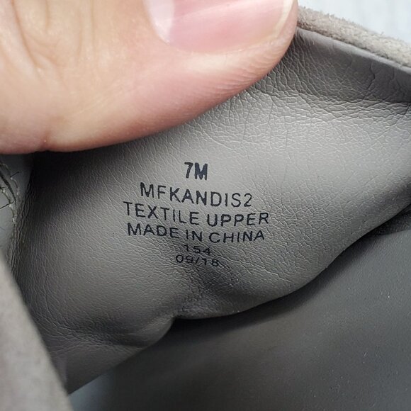 Marc Fisher Shoes Womens 7 Gray Textile Kandis Slides *Read* - Picture 11 of 12
